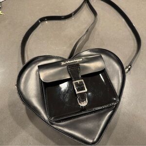 Dr.Martens Black Heart-Shaped Purse
